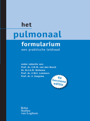 cover image of Het pulmonaal formularium